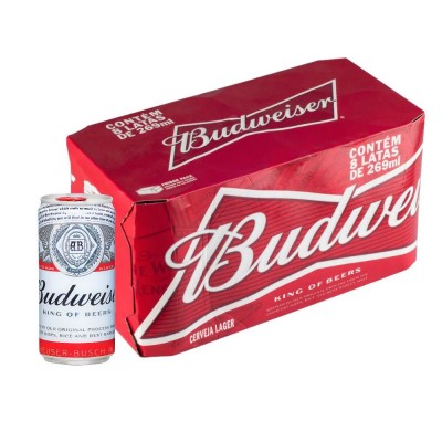 CERVEJA BUDWEISER 269ML CX C/ 8 - DG Distribuidora