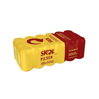 CERVEJA SKOL 18X350ML - DG Distribuidora