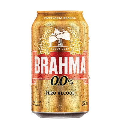 CERVEJA BRAHMA ZERO 350ML CX12 - DG Distribuidora