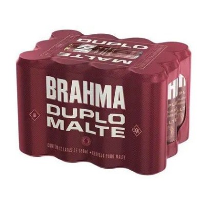 CERVEJA BRAHMA DUPLO MALTE 350ML CX12 - DG Distribuidora