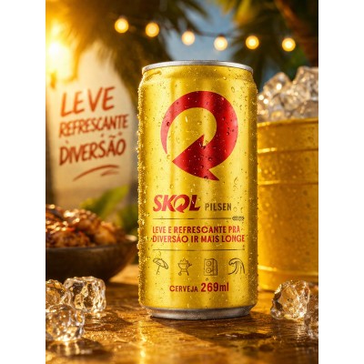 CERVEJA SKOL 269ML CX15 - DG Distribuidora
