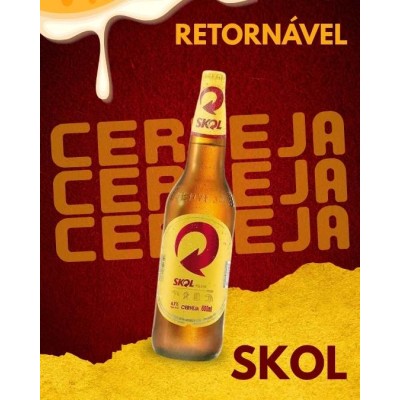CERVEJA SKOL 600ML RETORNA CX/24 - DG Distribuidora