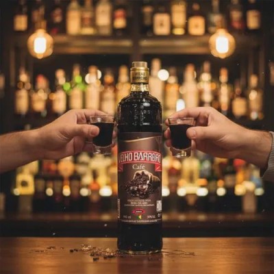 AGUARDENTE VELHO BARREIRO CAFÉ 910ML - DG Distribuidora