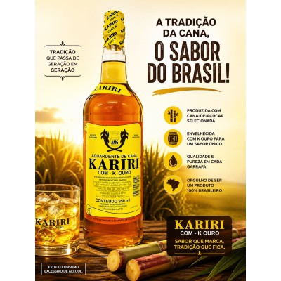 AGUARDENTE KARIRI  960ML - DG Distribuidora