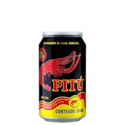 AGUARDENTE PITU LATA 350 ML  C/12 - DG Distribuidora