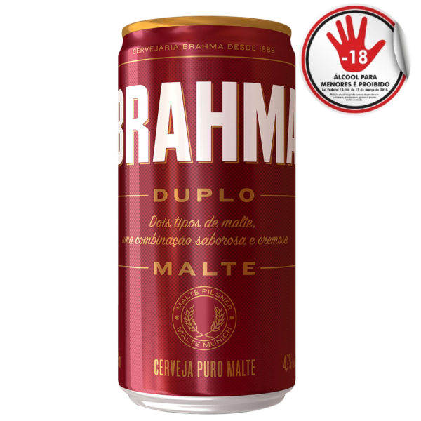 CERVEJA BRAHMA DUPLO MALTE 350ML CX12