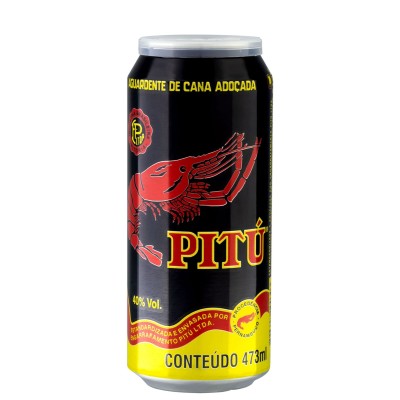 AGUARDENTE PITU LATA 473 ML  C/12 - DG Distribuidora