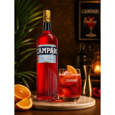 APERITIVO BITTER CAMPARI 900ML - DG Distribuidora