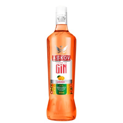 ASKOV GIN  LARANJA 900ML - DG Distribuidora