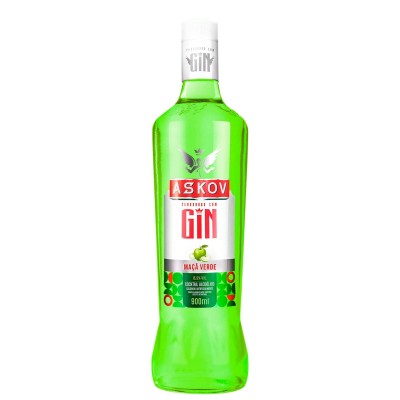 ASKOV GIN MAÇA VERDE 900ML - DG Distribuidora
