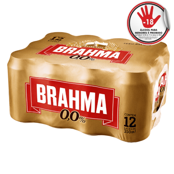 CERVEJA BRAHMA ZERO 350ML CX12