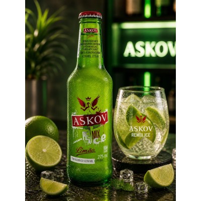ASKOV ICE  LIMĂO 275ML C/6 - DG Distribuidora
