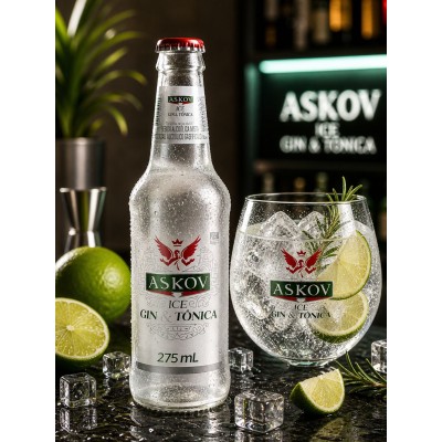 ASKOV ICE GIN TONICA 275ML C/6 - DG Distribuidora