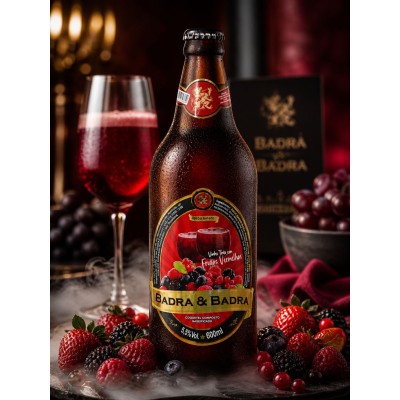 CHOPP DE VINHO FRUTAS VERMELHAS BADRA 600ML C/6