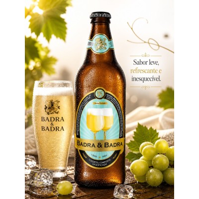 CHOPP DE VINHO BRANCO BADRA 600ML C/6