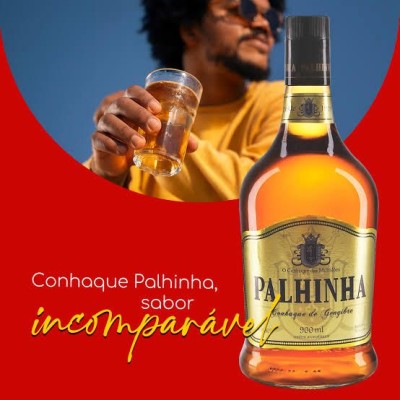 CONHAQUE PALHINHA OURO 900ML - DG Distribuidora