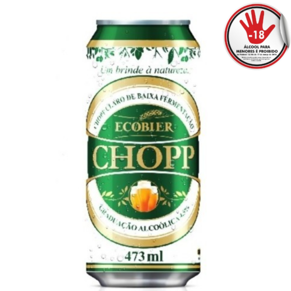 CERVEJA ECOBIER  CHOPP 473ML  C/12