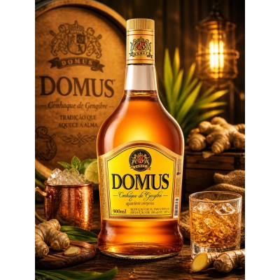 CONHAQUE DOMUS 900ML - DG Distribuidora