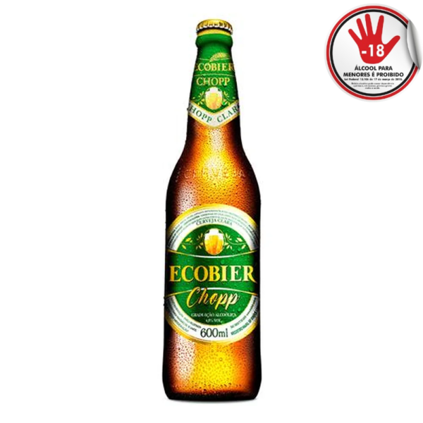 CERVEJA ECOBIER CHOPP CLARO 600 ML C/24