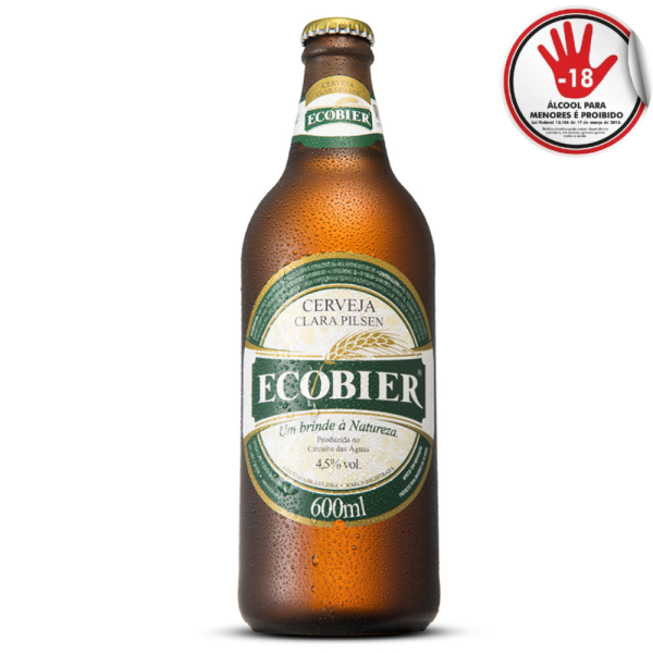 CERVEJA ECOBIER PILSEN 600ML CX24
