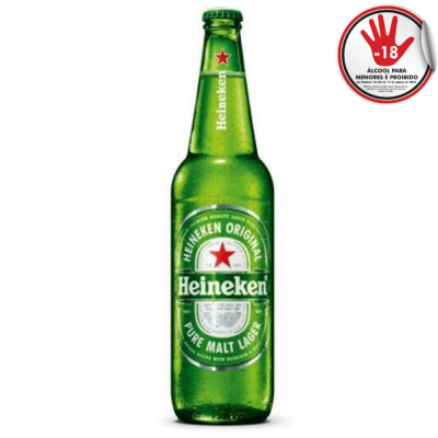 CERVEJA HEINEKEN RETORN 600ML CX/24 - DG Distribuidora
