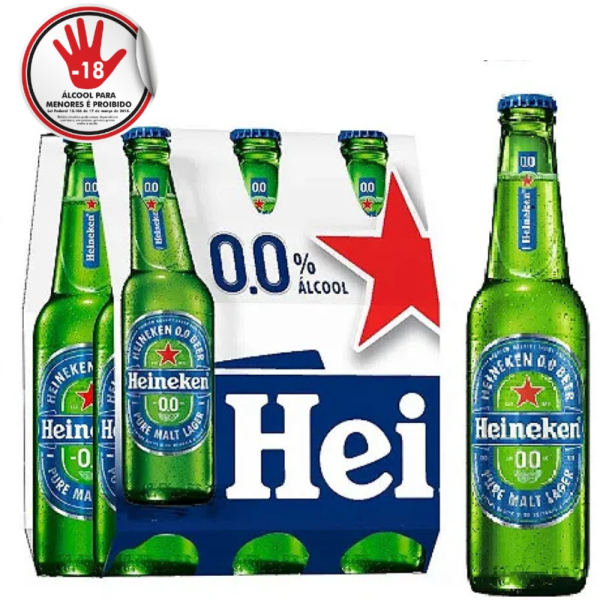 CERVEJA HEINEKEN LONG 00 6X330ML