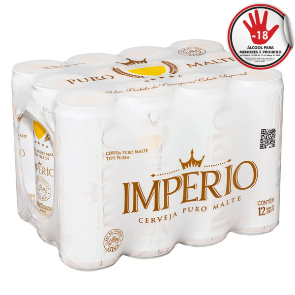 CERVEJA IMPERIO 350ML  PURO MALTE CX12