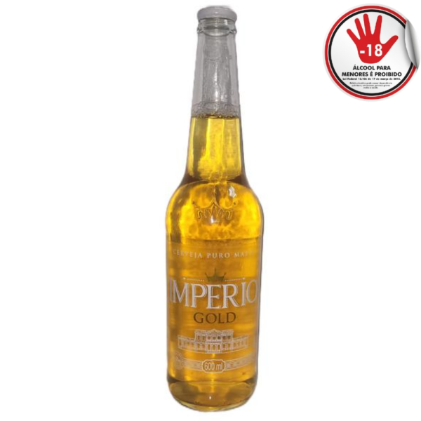 CERVEJA IMPERIO GOLD 600 ML CX 12