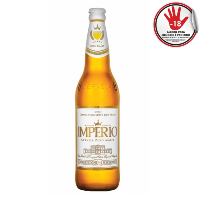 CERVEJA IMPERIO PILSEN 600 ML CX 24 - DG Distribuidora