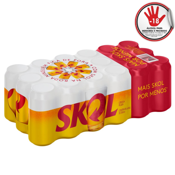 CERVEJA SKOL 18X350ML
