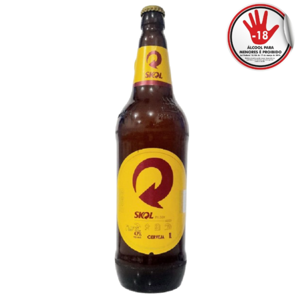 CERVEJA SKOL 1LT RETORNAVEL CX12