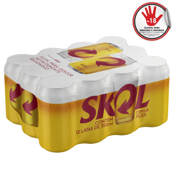 CERVEJA SKOL 350ML CX12