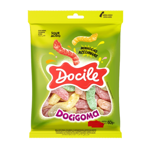 DOCILE  MINHOCAS AZEDINHAS 90G