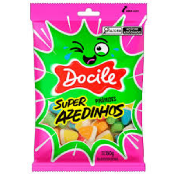 DOCILE  PIRAMIDES SUPER AZEDINHOS 80G