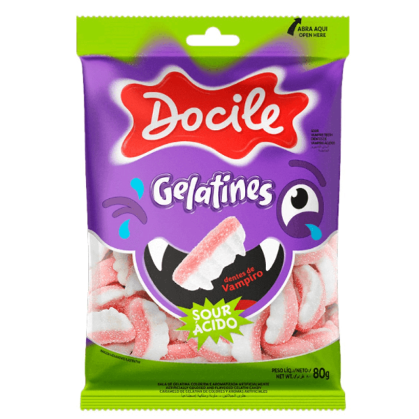 DOCILE DENTES VAMPIRO AZEDINHO 80G