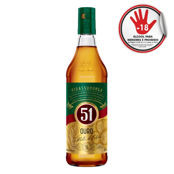 AGUARDENTE 51 OURO  965ML