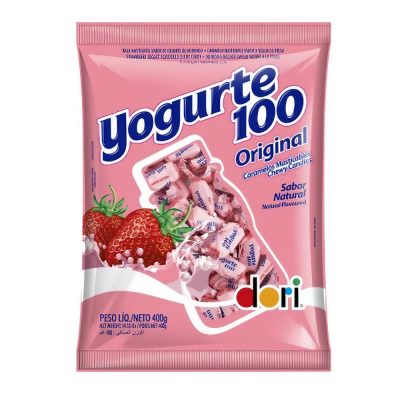 DORI BALA  YOGURTE MORANGO 400GR - DG Distribuidora