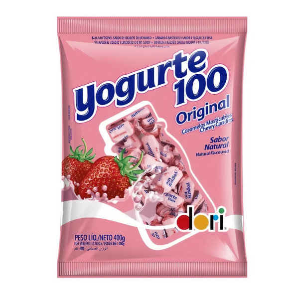 DORI BALA  YOGURTE MORANGO 400GR