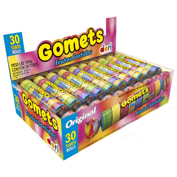 DORI GOMA TUBO FRUTAS 30X32GR
