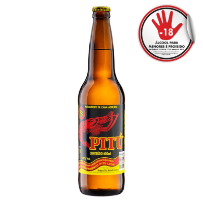 AGUARDENTE PITU 600ML - DG Distribuidora