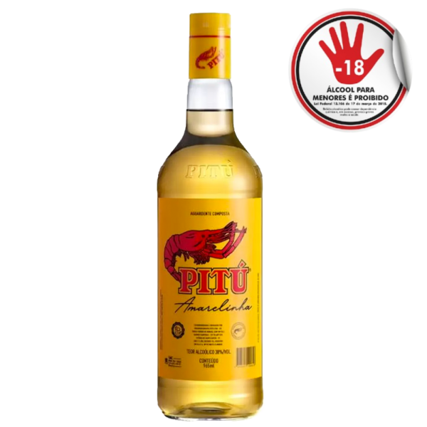 AGUARDENTE PITU AMARELINHA C/CASCO 965ML