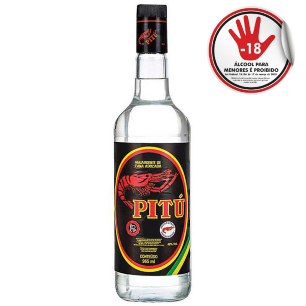 AGUARDENTE PITU C/CASCO 965ML
