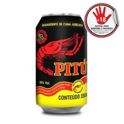 AGUARDENTE PITU LATA 350 ML  C/12 - DG Distribuidora