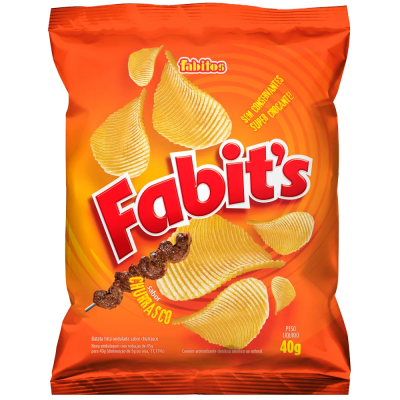 FABITOS BATATA FABITS CHURRASCO 40G - DG Distribuidora