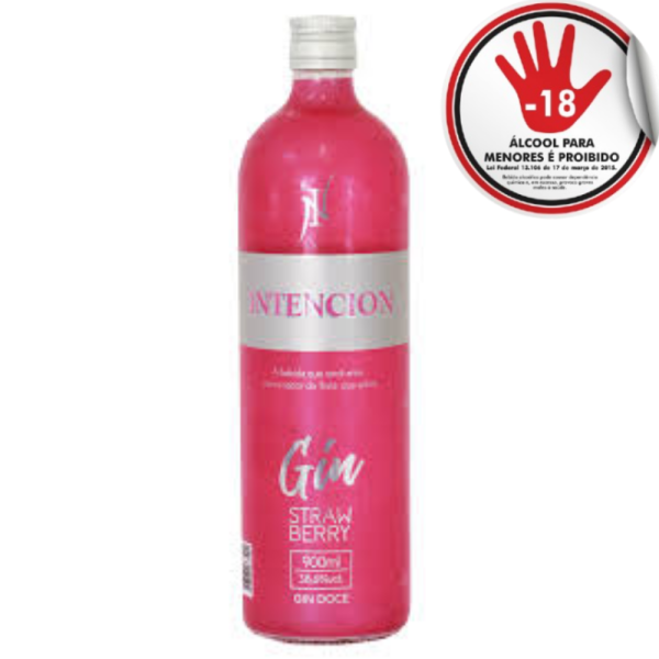 GIN INTENCION MORANGO 900 ML