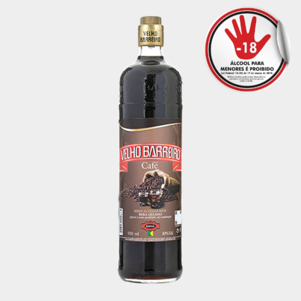 AGUARDENTE VELHO BARREIRO CAFÉ 910ML