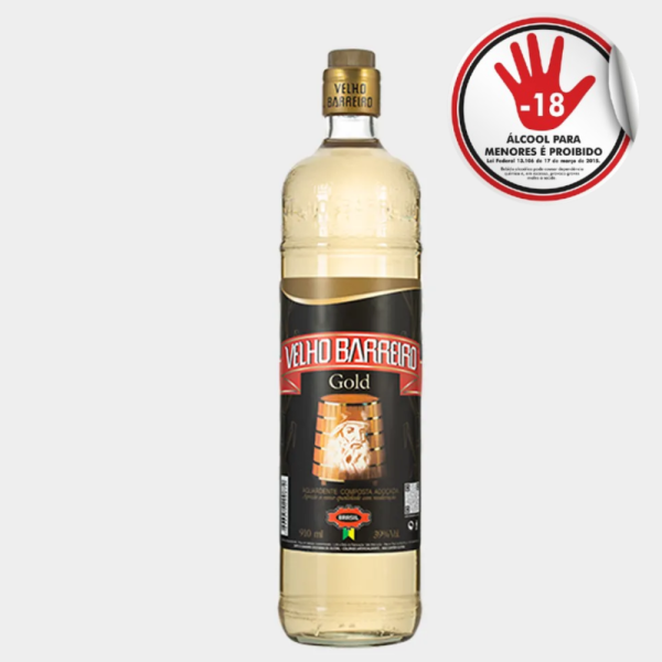 AGUARDENTE VELHO BARREIRO GOLD 910ML