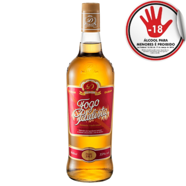 LICOR FOGO PAULISTA DUBAR 960ML