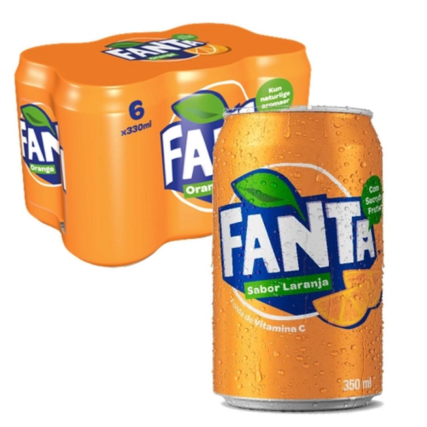 REFRIGERANTE FANTA LARANJA 350ML C/6