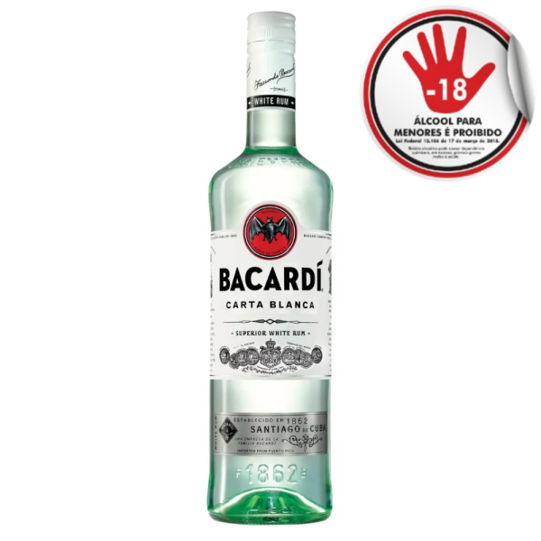 RUM BACARDI CARTA BRANCA 700 ML